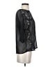 Kohl's 100% Polyester Black 3/4 Sleeve Blouse Size S - photo 4