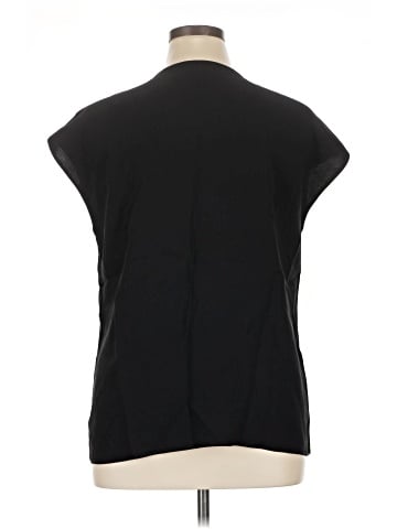 Lafayette 148 New York Short Sleeve Silk Top (view 2)