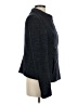 Ann Taylor LOFT Tweed Blue Black Coat Size S - photo 4