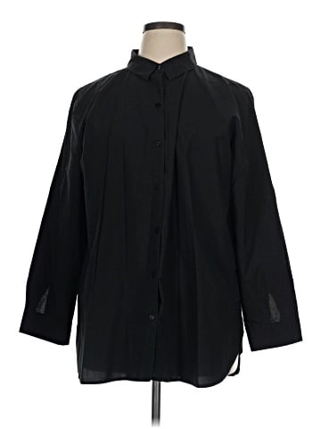 Eileen Fisher 3/4 Sleeve Button-Down Shirt (view 1)