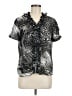Allison Taylor Silver Short Sleeve Polo Size M - photo 1