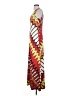 ECI Graphic Orange Casual Dress Size S - photo 5