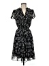 MSK 100% Polyester Floral Black Casual Dress Size 8 - photo 1