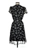 MSK 100% Polyester Floral Black Casual Dress Size 8 - photo 2