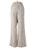 Ci Sono Stripes Silver Casual Pants Size M - photo 2