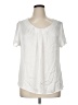 Kim Rogers 100% Polyester White Short Sleeve Blouse Size XL - photo 1