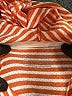 Eddie Bauer 100% Polyester Stripes Orange Long Sleeve Turtleneck Size L - photo 7
