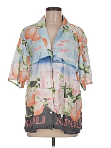 Divided by H&M 3/4 Sleeve Button-Down Shirt (view 1)