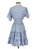 Max Studio Checkered-gingham Blue Casual Dress Size XS - photo 2