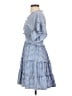 Max Studio Checkered-gingham Blue Casual Dress Size XS - photo 5