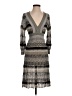 Laundry by Design 100% Polyester Chevron-herringbone Gray Cocktail Dress Size S - photo 1