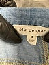 Blu Pepper 100% Lyocell Blue Overalls Size S - photo 4