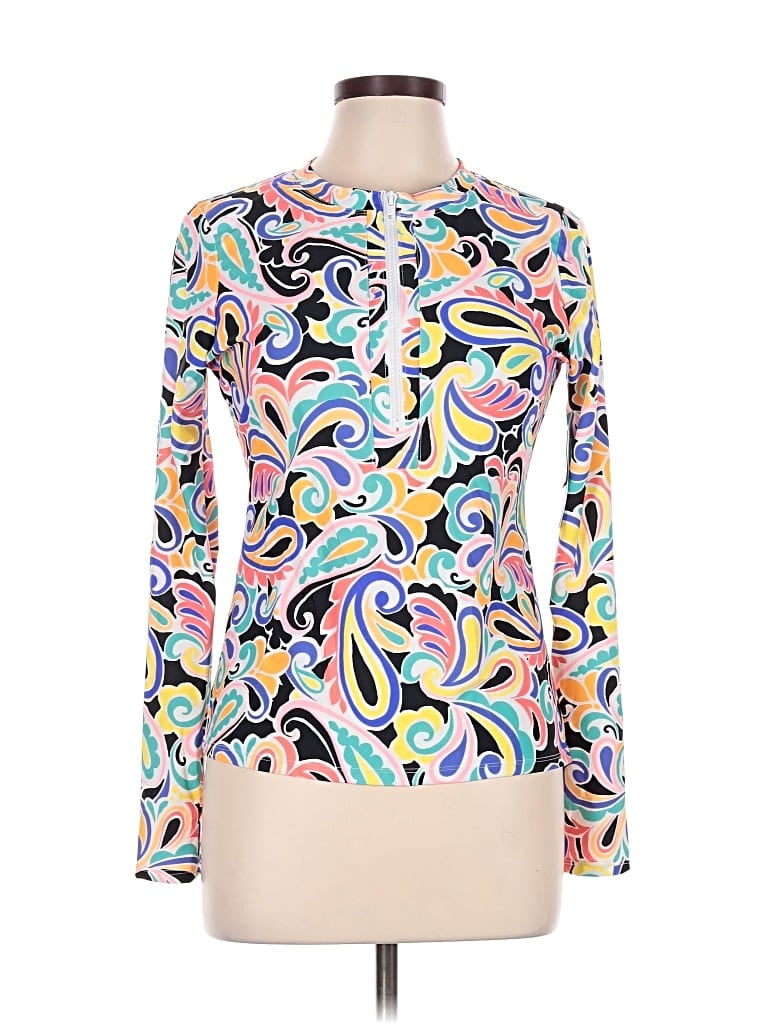 Island Escape Long Sleeve Blouse In White
