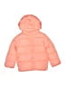 The Children's Place 100% Polyester Solid Orange Snow Jacket Size 5T - photo 1