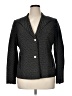Blue Ice Houndstooth Gray Blazer Size 16 - photo 1
