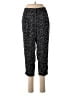 Ann Taylor LOFT 100% Polyester Polka Dots Black Casual Pants Size 8 Petite - photo 1