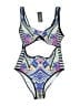 Ekouaer Graphic Blue One Piece Swimsuit Size XL - photo 1