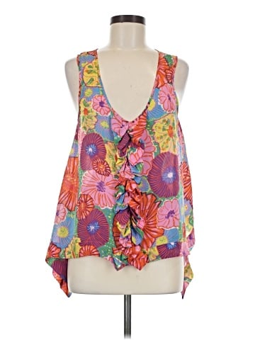 Leifsdottir Sleeveless Silk Top (view 1)