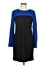 MICHAEL Michael Kors Color Block Blue Casual Dress Size 10 - photo 1