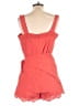 Line & Dot 100% Cotton Solid Orange Romper Size L - photo 2