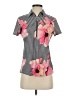 JoFit Floral Pink Short Sleeve Blouse Size S - photo 1