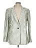 Ann Taylor LOFT Stripes Green Blazer Size 10 - photo 1
