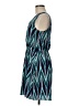 Everly 100% Polyester Chevron-herringbone Teal Casual Dress Size M - photo 5
