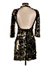 Zara Basic Metallic Gold Cocktail Dress Size XS - photo 2