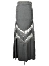 Torrid Chevron-herringbone Gray Casual Skirt Size Lg Plus (0) - photo 2
