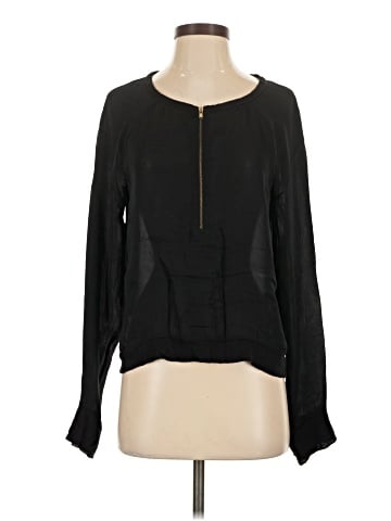 A.L.C. Long Sleeve Silk Top (view 1)