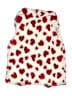Max Studio 100% Polyester Hearts White Faux Fur Vest Size L (kids) - photo 2