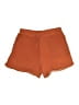 Mystree Solid Orange Shorts Size L - photo 1