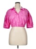 Dance & Marvel Pink 3/4 Sleeve Button-Down Shirt Size XL - photo 1