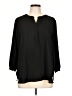 Grace 100% Polyester Black 3/4 Sleeve Blouse Size L - photo 1