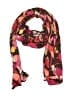 Old Navy 100% Rayon Floral Burgundy Scarf One size - photo 1