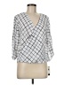 BCX Silver 3/4 Sleeve Blouse Size M - photo 1