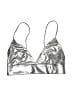 Stradivarius Metallic Silver Swimsuit Top Size S - photo 1