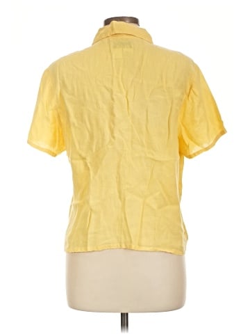 Flax Short Sleeve Button-Down Shirt (view 2)