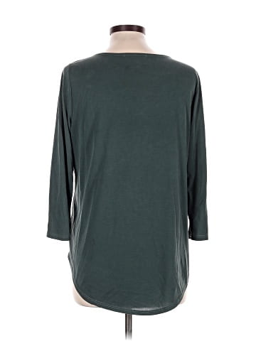 Green Envelope 3/4 Sleeve Top (view 2)