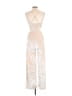 Honey Punch Metallic Ivory Jumpsuit Size M - photo 2