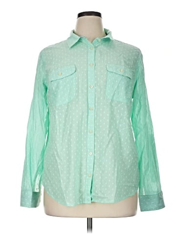 St. John's Bay Long Sleeve Button-Down Shirt (view 1)