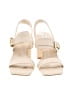 Saks Fifth Avenue 100% Leather Ivory Sandals Size 8 - photo 2