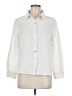 Appleseeds Solid Ivory Long Sleeve Button-Down Shirt Size M - photo 1