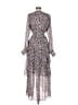 Hale Bob 100% Polyester Floral Gray Casual Dress Size M - photo 2