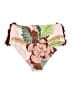 Unbranded Floral Burgundy Swimsuit Bottoms Size L - photo 2