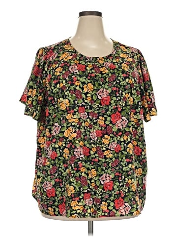 LC Lauren Conrad Short Sleeve Blouse (view 1)