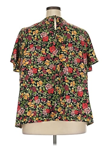 LC Lauren Conrad Short Sleeve Blouse (view 2)