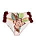 Unbranded Floral Burgundy Swimsuit Bottoms Size L - photo 1