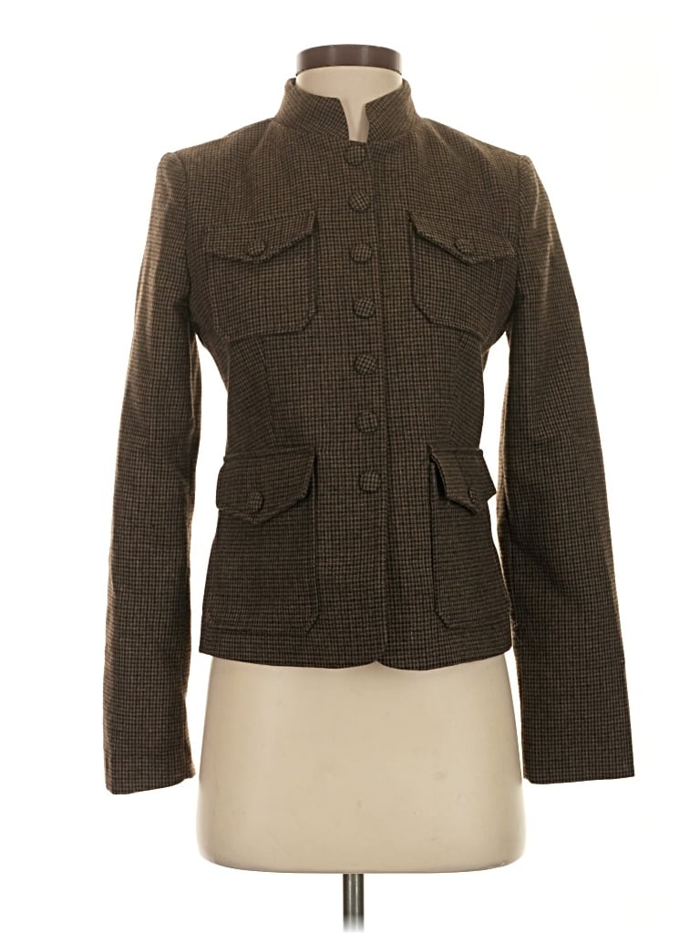 Pre-owned Mng Jacket In Brown