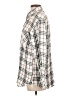Sanctuary 100% Rayon Plaid Ivory Long Sleeve Button-Down Shirt Size S - photo 5